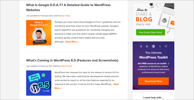 wpbeginner blogg